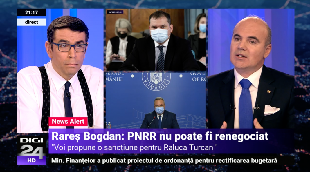 Rareș Bogdan vrea sancționarea Ralucăi Turcan: IRESPONSABILITATE TOTALĂ. S-A DESCALIFICAT CA LIDER PNL