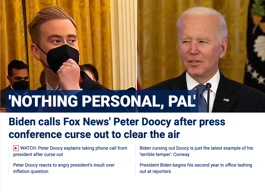 VIDEO/Biden jignește un jurnalist deranjat de întrebările despre creșterea inflației