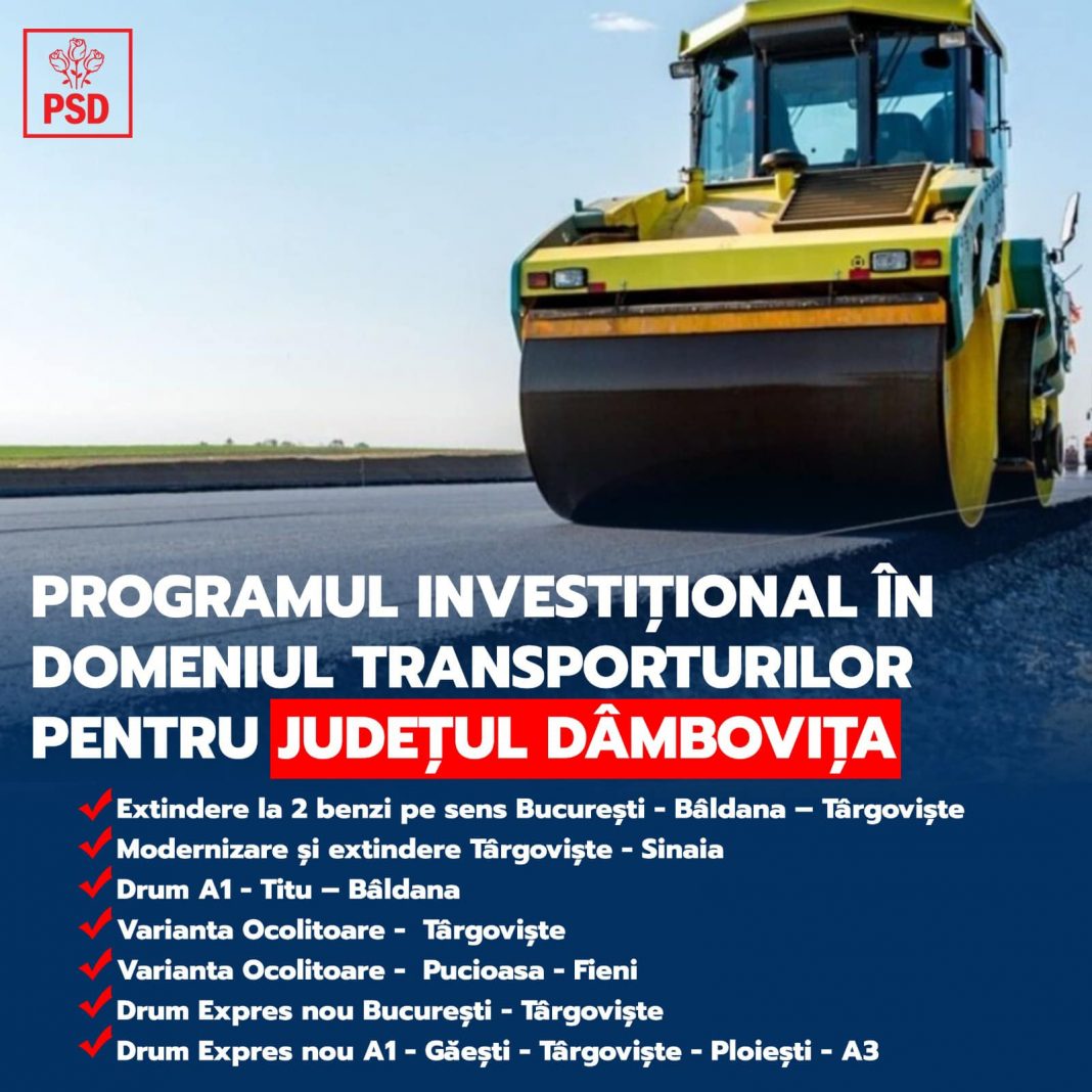 Investiții masive în infrastructura rutieră din Dâmbovița