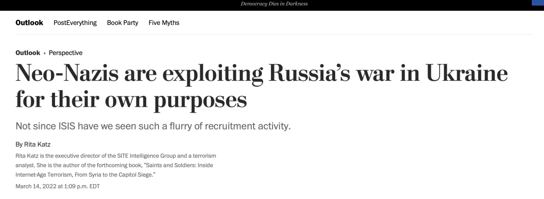 Washington Post: Neonaziștii se organizează să lupte pentru Ucraina. Hitler și glorie Ucrainei!