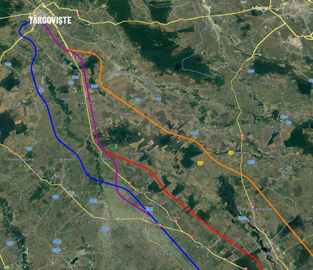 Se pregătește noul drum expres București-Târgoviște: Varianta optimă va avea ca punct de plecare viitoarea Autostradă A0, se va intersecta cu DX Găești-Ploiești, punctul final fiind Inelul 2 de Centură al municipiului Târgoviște