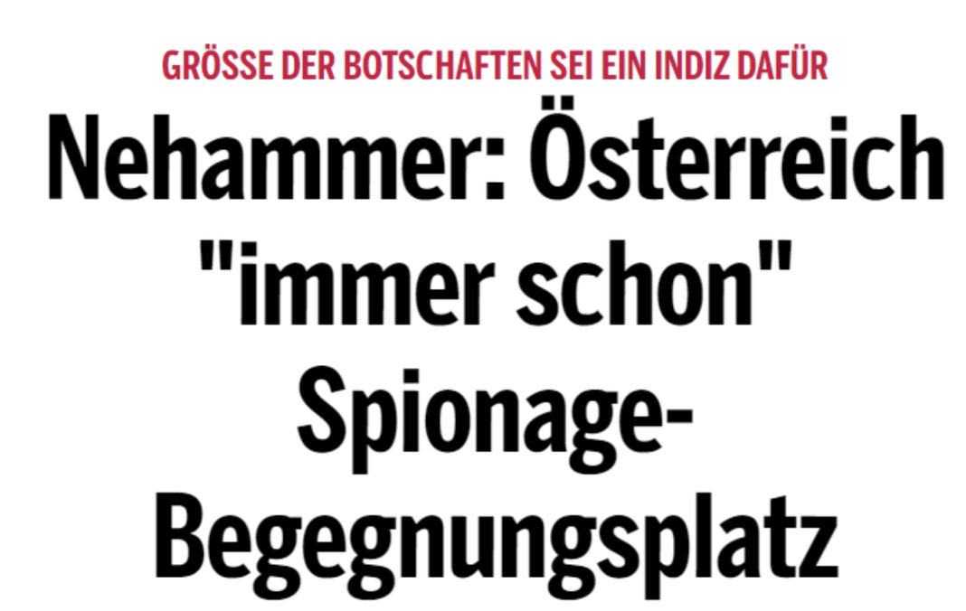 Premierul austriac: Austria a fost întotdeauna un loc de întâlnire pentru spionii marilor Puteri