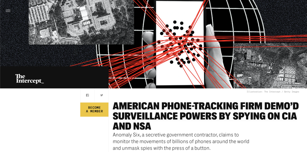 Un contractor al guvernului american deținut de 2 foști ofițeri de informații militare urmărește miliarde de telefoane din întreaga lume