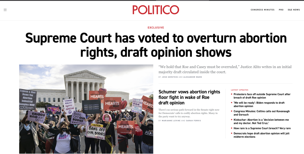 Biden joacă avortul la alegerile din toamnă