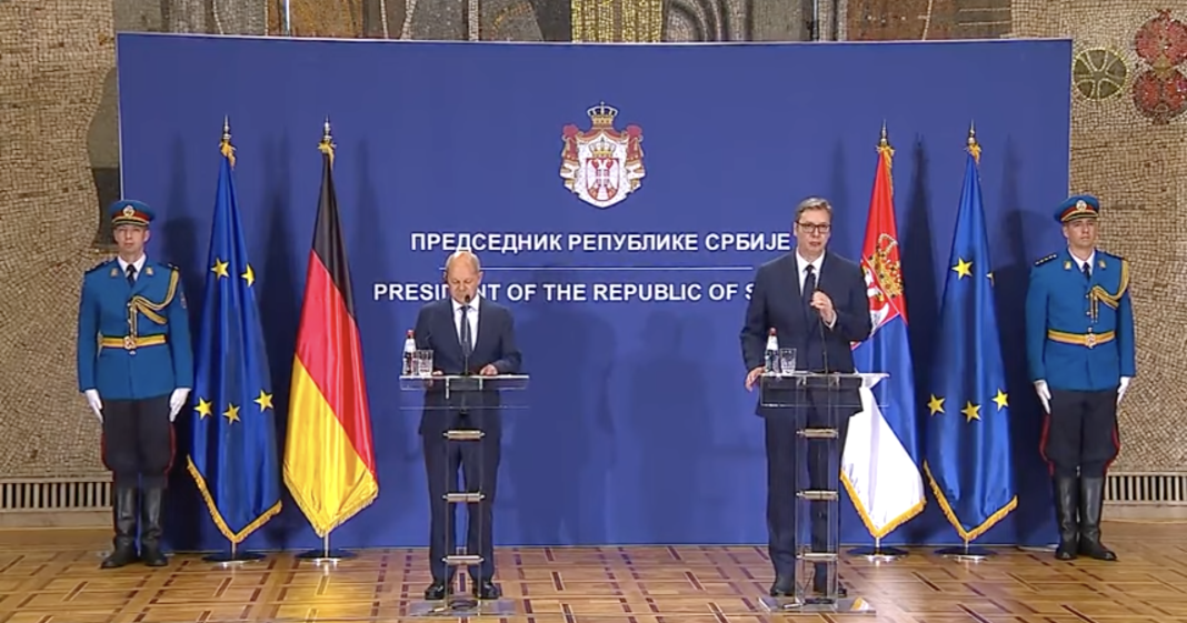 Cancelarul German i-a cerut la Belgrad președintelui Serbiei sancțiuni împotriva Rusiei. Vučić: Nu se poate