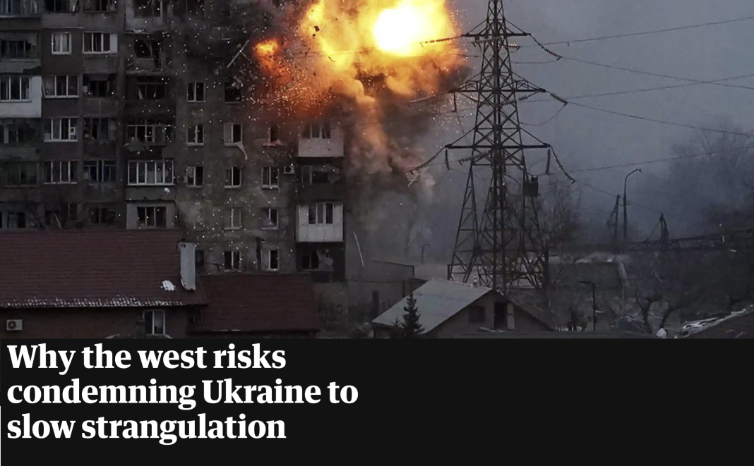 The Guardian: Vestul riscă să condamne Ucraina la „sufocare lentă”