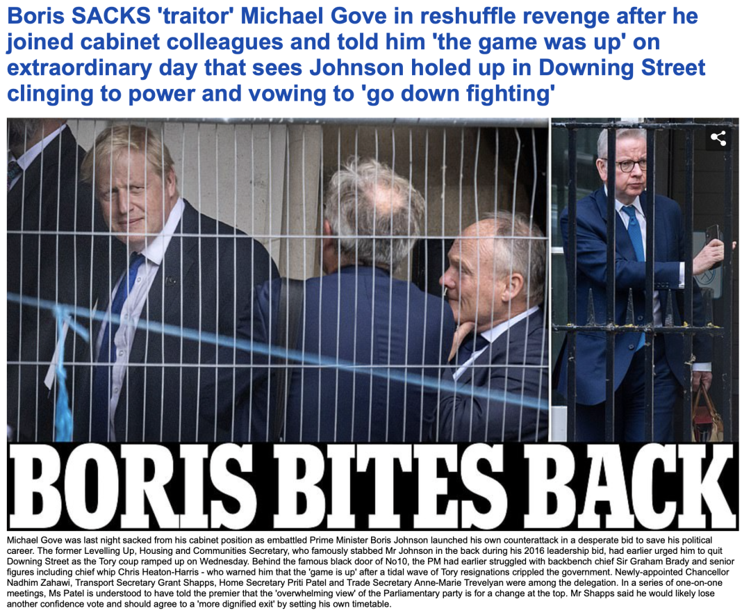 Boris după ce mai toți apropiații l-au părăsit și 72% dintre britanici nu îl mai vor premier: Dacă voi nu mă vreți, eu vă vreau