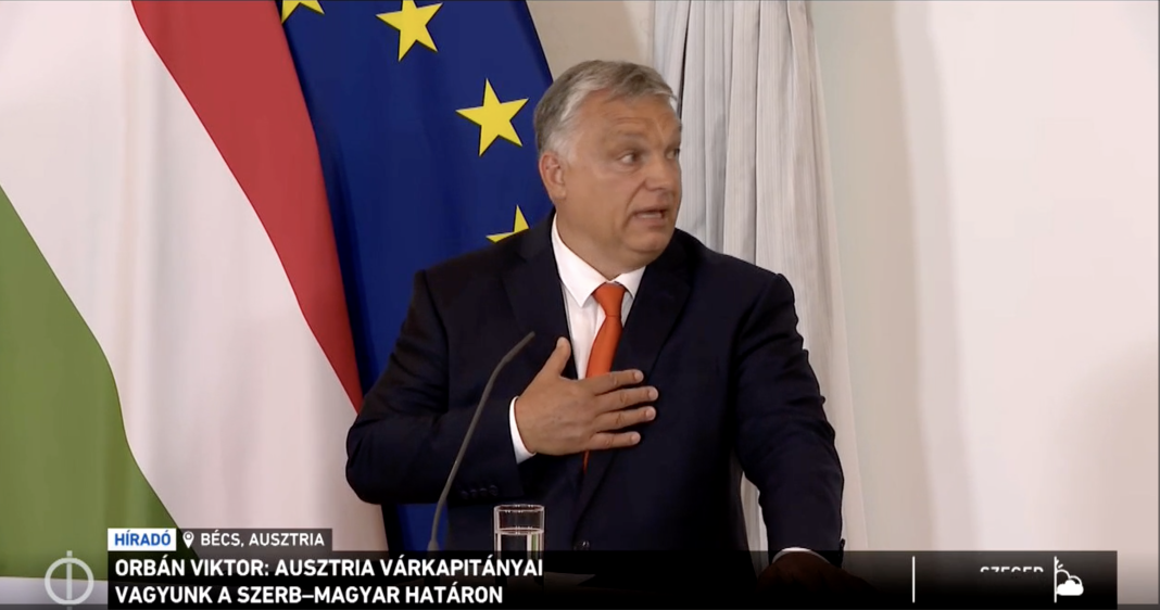 Viktor Orbán la Viena: Probabil sunt singurul politician din întreaga Uniune Europeană care declară deschis că sunt împotriva migraţiei, aşa că nu mă furişez pe ascuns, nu fac aluzii şi nu evit subiectul fierbinte, ci am o poziţie directă, foarte clară