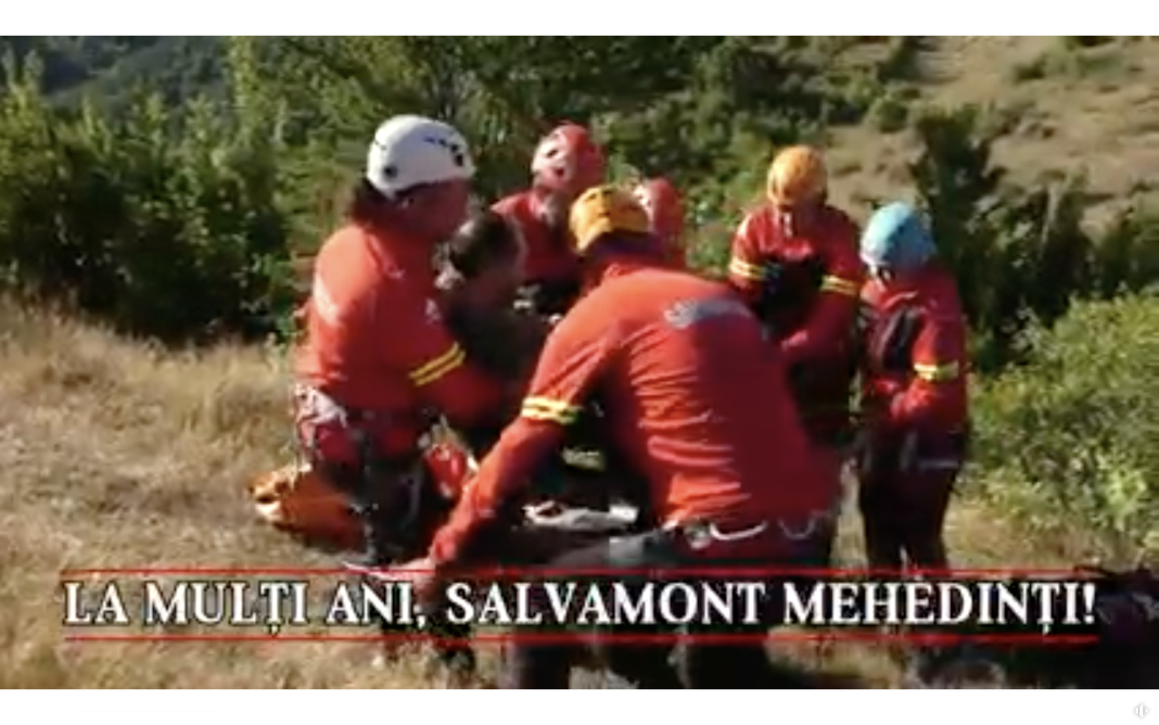 Exercițiu de simulare a unei intervenții de salvare în aria Geoparcului Platoul Mehedinți de Ziua Națională Salvamont