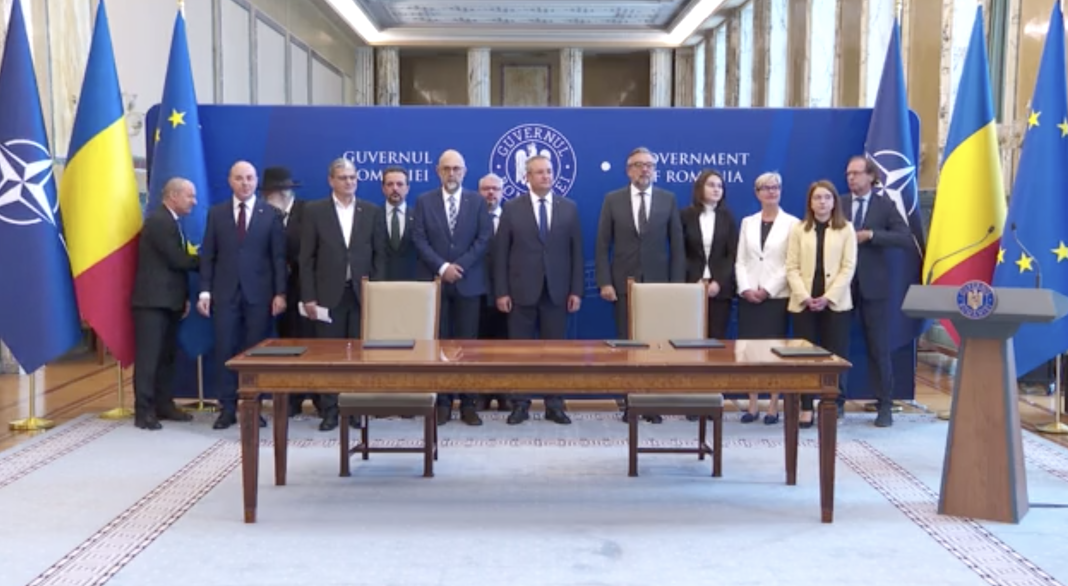 Premierul Nicolae Ciucă, la semnarea contractelor pentru Muzeul Naţional de Istorie a Evreilor şi al Holocaustului şi Memorialul „Închisoarea Tăcerii” Râmnicu Sărat”: Se înscriu în efortul european de a crea o cultură a comemorării şi rememorării