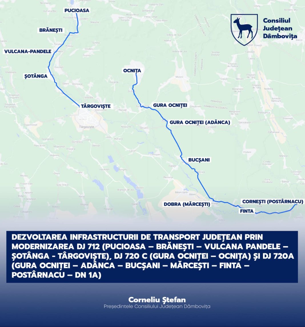 3 drumuri județene se modernizează în Dâmbovița. Corneliu Ștefan: 𝐈𝐧𝐟𝐫𝐚𝐬𝐭𝐫𝐮𝐜𝐭𝐮𝐫a 𝐫𝐮𝐭𝐢𝐞𝐫ă 𝐞𝐬𝐭𝐞 𝐜𝐡𝐞𝐢𝐚 𝐝𝐞𝐳𝐯𝐨𝐥𝐭ă𝐫𝐢𝐢
