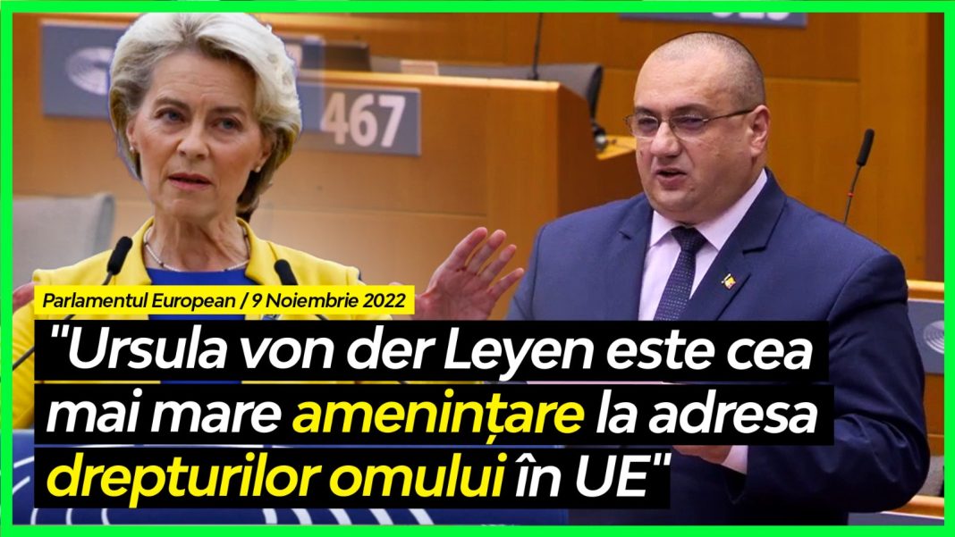Europarlamentarul Terheș în Plenul Parlamentului European: „Ursula von der Leyen este cea mai mare amenințare la adresa drepturilor omului în UE în acest moment, motiv pentru care trebuie imediat și necondiționat să-și dea demisia”