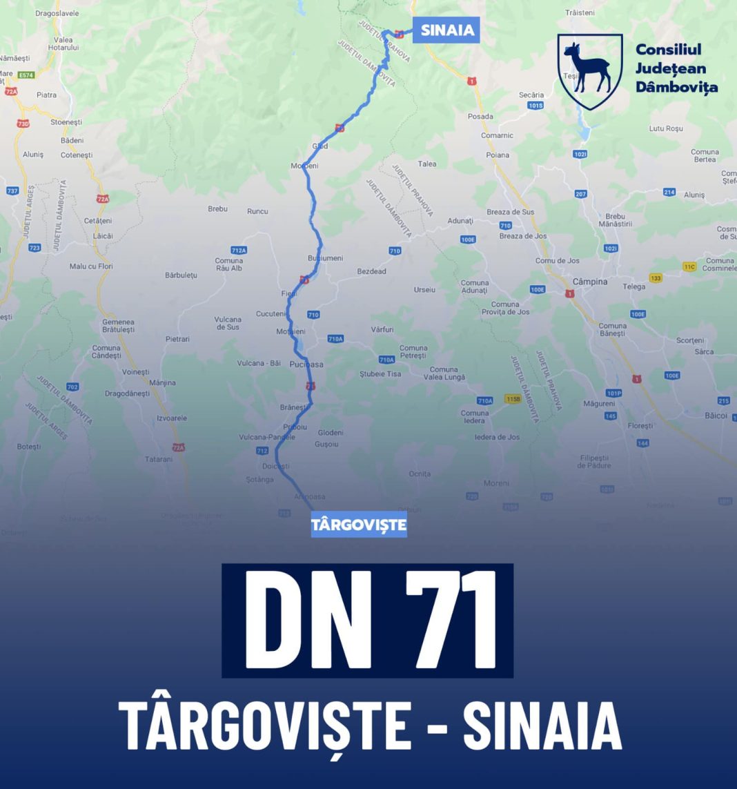 Reabilitarea drumului Târgoviște-Sinaia