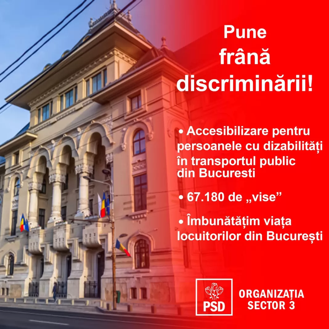 PSD sector 3 propune “Pune frână discriminării”