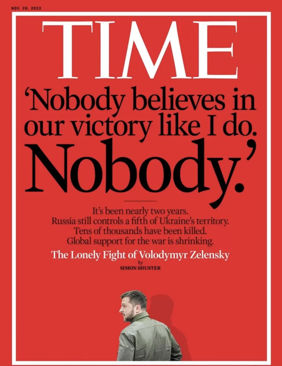 Fost ofițer CIA: Imaginea lui Zelenski de pe coperta TIME seamănă cu ultimele zile ale lui Hitler