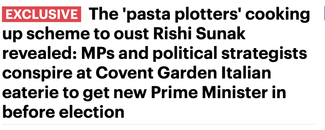 Complotul cu paste pentru Downing Street de la restaurantul Giovanni’s din Londra