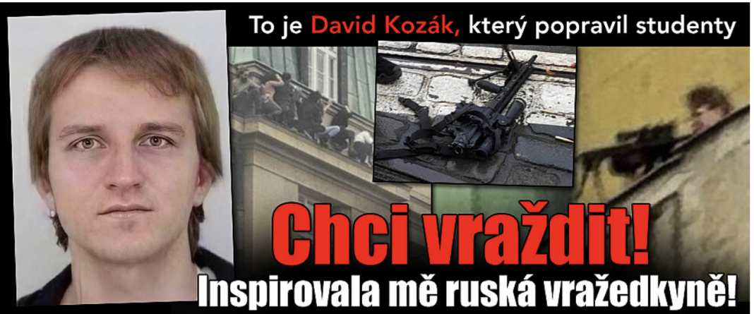 Asasinul de la Praga a anunțat că vrea să ucidă și de unde s-a inspirat. El și-a ucis tatăl înainte de carnagiul de la Universitate