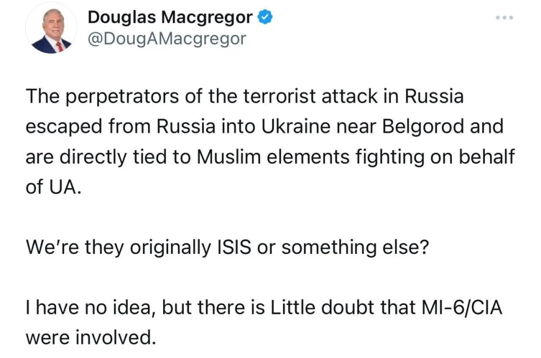 Fost consilier al șefului Pentagonului despre atacul de la Moscova: Suspiciuni despre implicarea MI6/CIA