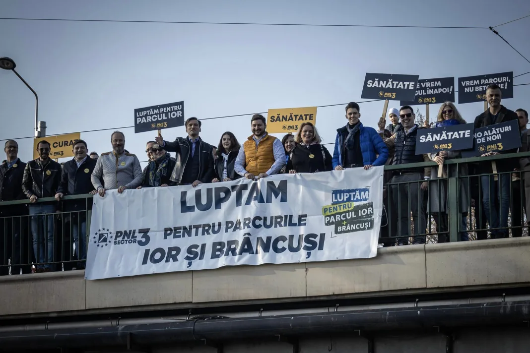 Liberalii acuză distrugerea spațiilor verzi din S3