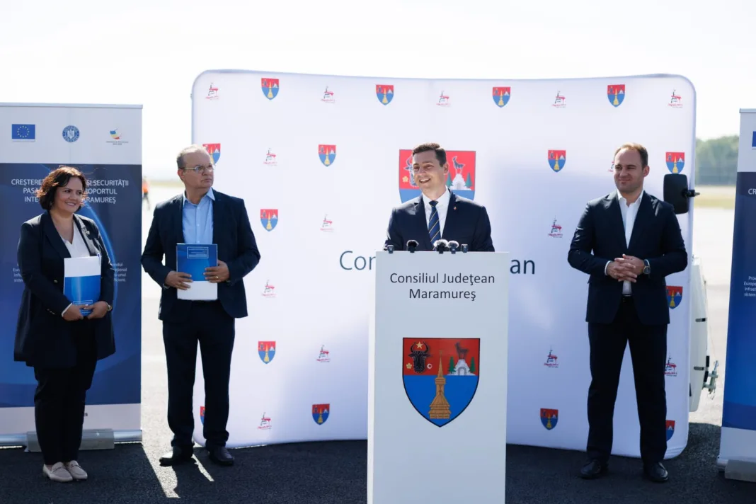 Ionel Bogdan și Gabriel Ștețco au inaugurat prima dintre cele trei investiții de 63 de milioane de euro din fonduri europene la Aeroportul Internațional Maramureș