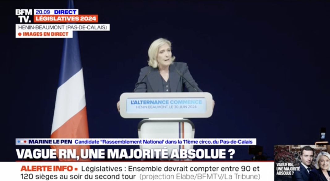 Victoria lui Le Pen și Bardella: Francezii şi-au arătat „dorinţa de a întoarce pagina celor 7 ani de putere dispreţuitoare şi corozivă” a lui Macron