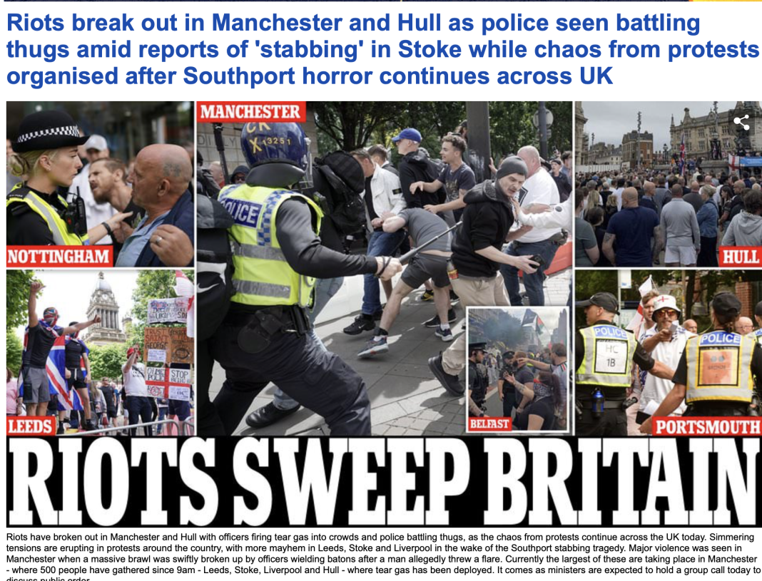 Anglia arde din cauza imigrației si musulmanilor: Ciocniri violente cu Poliția și cu activiștii pro migranți