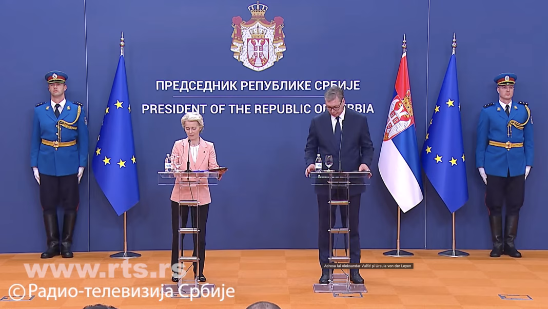 Leyen la Belgrad după litiul sârbesc intre Kosovo și Rusia