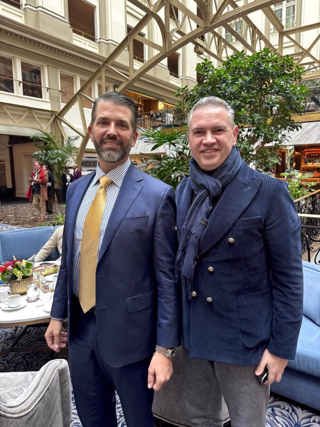 Fostul parlamentar PNL Ben Oni Ardelean cu Trump jr in Washington DC