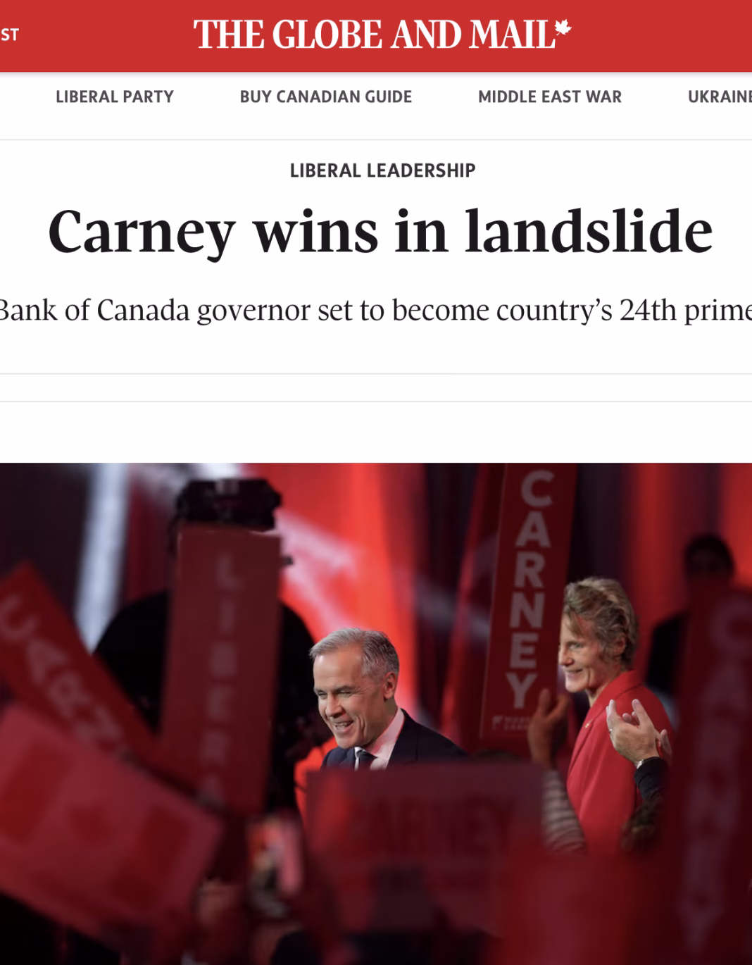 Viitorul premier canadian: Vom câștigă războiul comercial cu America. Nu vom face parte niciodată, in nici un fel, din SUA