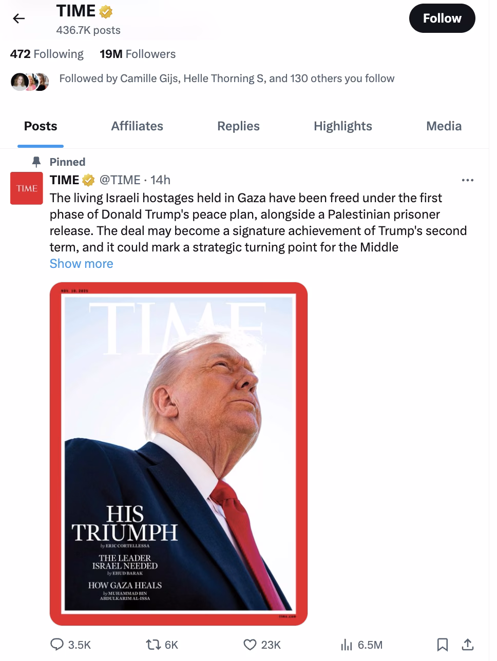 Trump nemulțumit de fotografia de pe coperta revistei Time