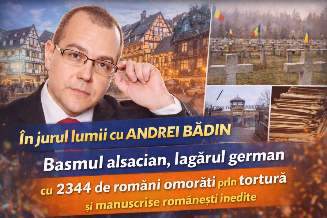 Basmul Alsacian, lagărul german cu 2344 de români omorâți prin tortură și manuscrise românești, un nou episod din experiențele turistice, culturale și istorice propus de Andrei Bădin pe YouTube