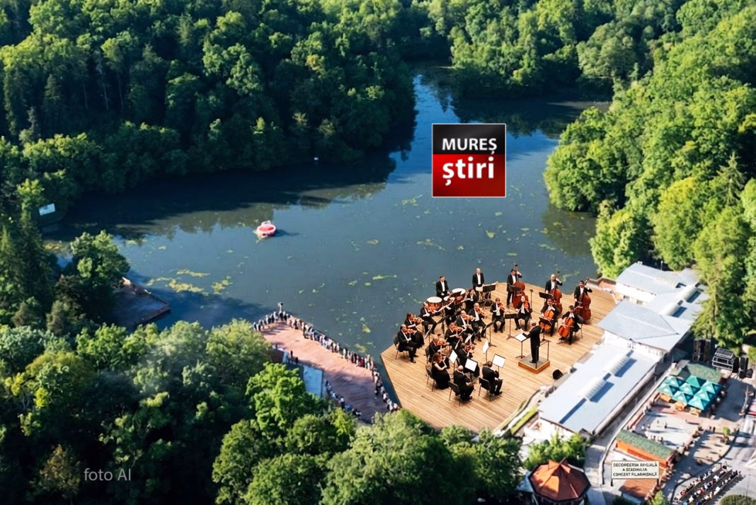 Orchestra Simfonică a Filarmonicii de Stat Târgu Mureș, concert inedit pe Lacul Ursu din Sovata Orchestra Simfonică a Filarmonicii de Stat Târgu Mureș, concert inedit pe Lacul Ursu din Sovata