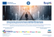 Lansarea proiectului „Instrumentul financiar GARANȚII IMM SVO finantat din Programul Regional Sud Vest Oltenia 2021-2027