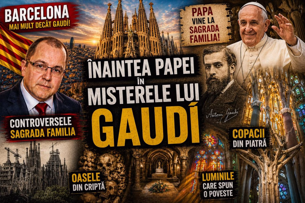 Reportaj Andrei Bădin: Înaintea Papei in misterele lui Gaudi. Controversele Sagrada Familia, oasele, copacii și luminile Reportaj Andrei Bădin: Înaintea Papei in misterele lui Gaudi. Controversele Sagrada Familia, oasele, copacii și luminile