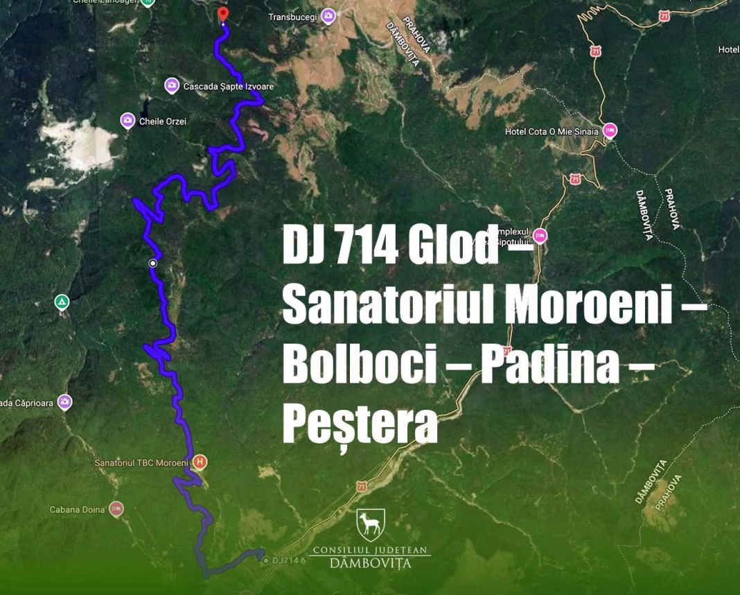 Șeful CJ Dâmbovița anunță un proiect cheie pentru dezvoltarea zonei montane: Modernizarea DJ Glod – Sanatoriul Moroeni – Bolboci – Padina – Peștera Șeful CJ Dâmbovița anunță un proiect cheie pentru dezvoltarea zonei montane: Modernizarea DJ Glod – Sanatoriul Moroeni – Bolboci – Padina – Peștera