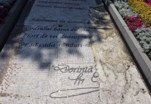 Nu se mai reface aleea cu mozaic din fața bustului lui Mihai Eminescu de lângă teiul care poartă numele poetului