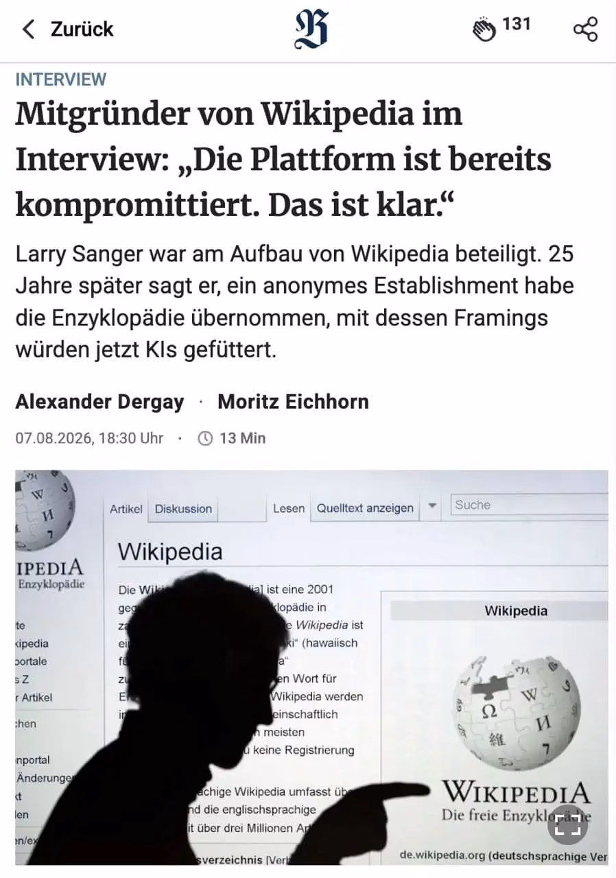 Cofondatorul Wikipedia: A devenit un instrument de propagandă al CIA Cofondatorul Wikipedia: A devenit un instrument de propagandă al CIA