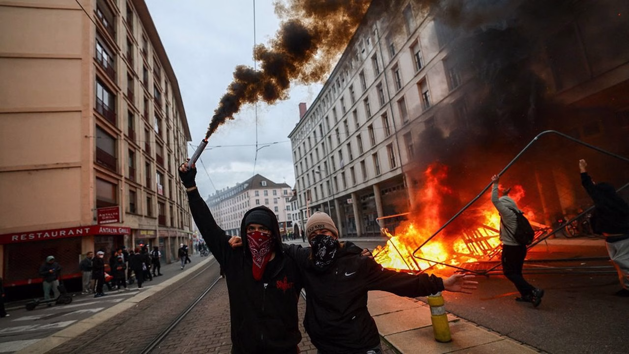 Nationwide protests in France against the cost of living